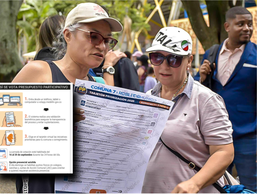  El domingo 20 de septiembre habrá puntos de votación presencial en colegios, canchas, juntas de acción comunal y demás. Foto: cortesía y EL COLOMBIANO.