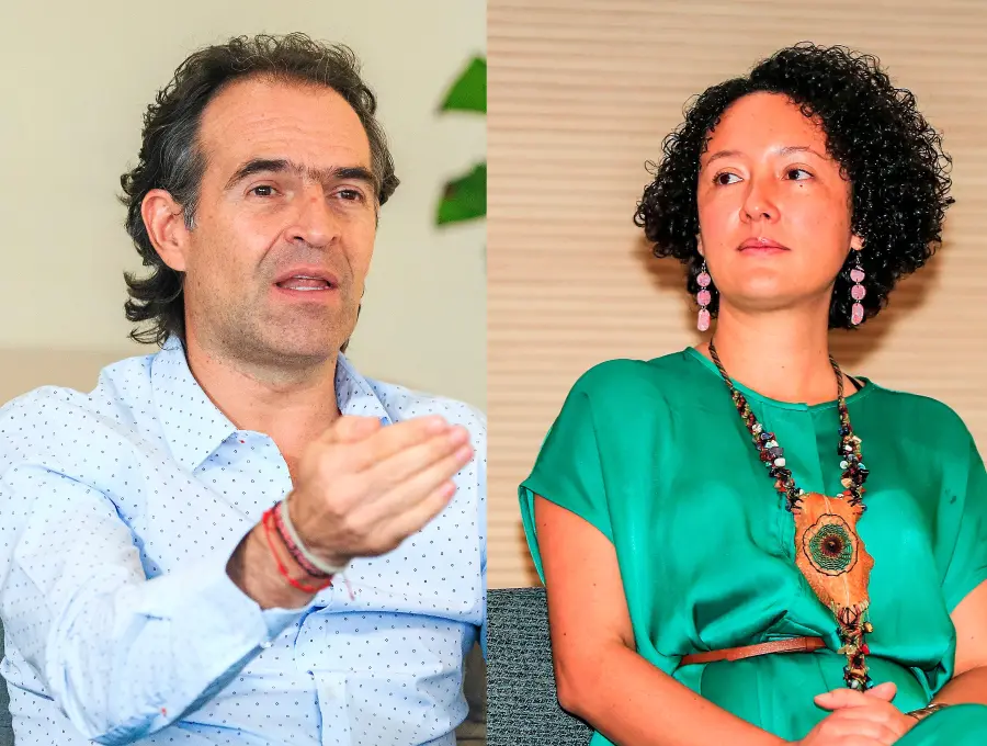 A la izquierda, el alcalde de Medellín Federico Gutiérrez. A la derecha, la senadora Isabel Zuleta. FOTOS: Camilo Suárez