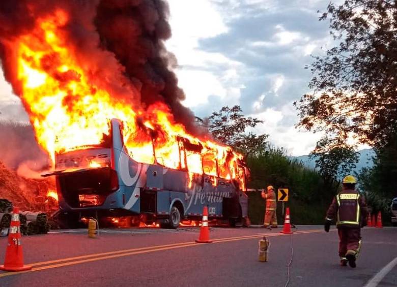 El año pasado los bomberos de La Pintada atendieron más de 200 accidentes viales. FOTO: CORTESÍA