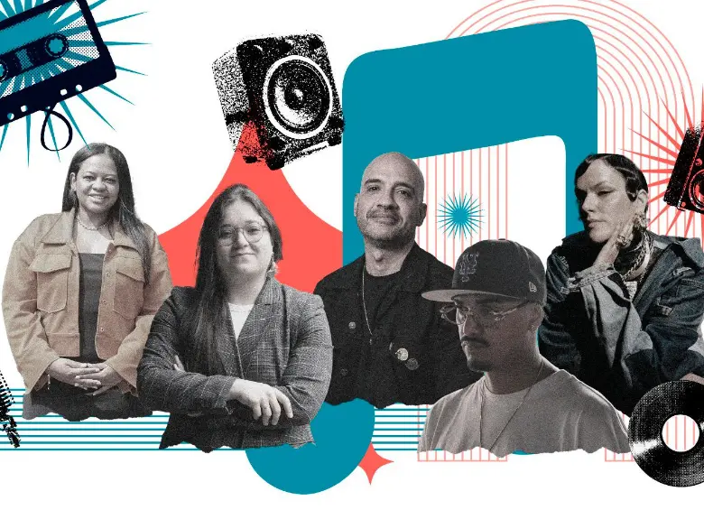 Susana Palacios, Ana María Patiño, Lelo, Gambeta y Lianna.