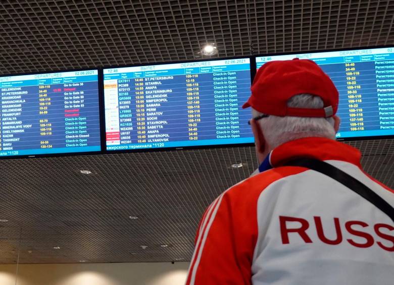 Varios vuelos comerciales fueron cancelados a lo largo de la semana. Foto: EFE/EPA/MAXIM SHIPENKOV