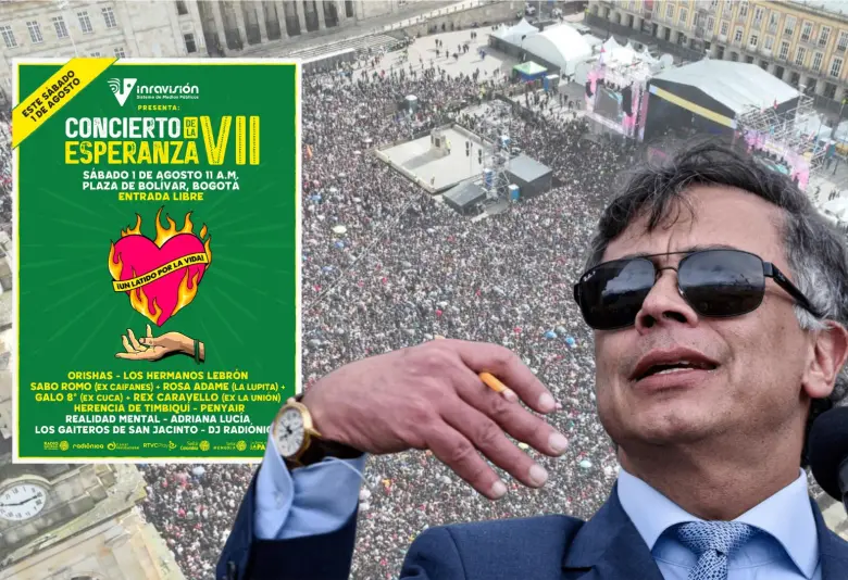 Este sábado, en la plaza de Bolívar, será la nueva edición del Concierto de la Esperanza. FOTOS: @HOLLMANMORRIS y Colprensa