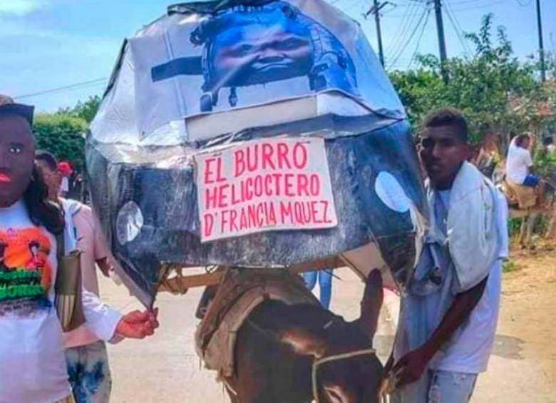 El “Burrocóptero” diseñado por Antonio Riquildo. FOTO: COLPRENSA