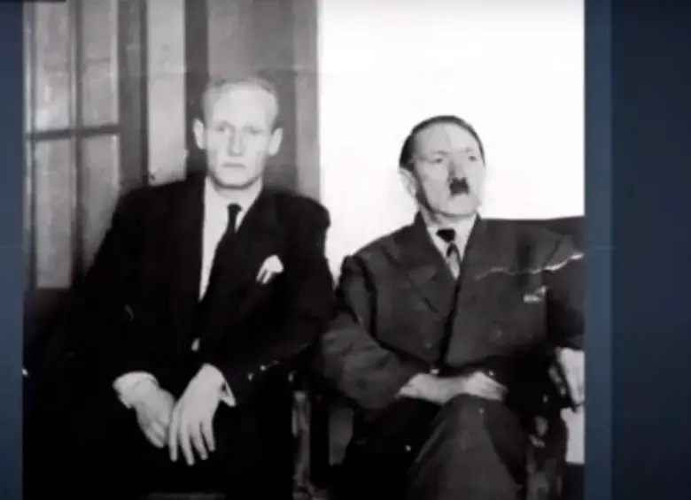 Esta es la fotografía de Phillip Citroen junto a Hitler que se habría tomado en Tunja. FOTO CORTESÍA