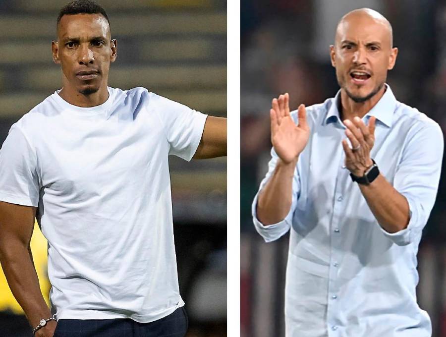 Amaranto Perea y David González fueron campeones con el Poderoso siendo futbolistas en sus inicios. Tras dos destacadas carreras como jugadores, asumieron los banquillos. FOTO CAMILO SUAREZ Y CORTESÍA 