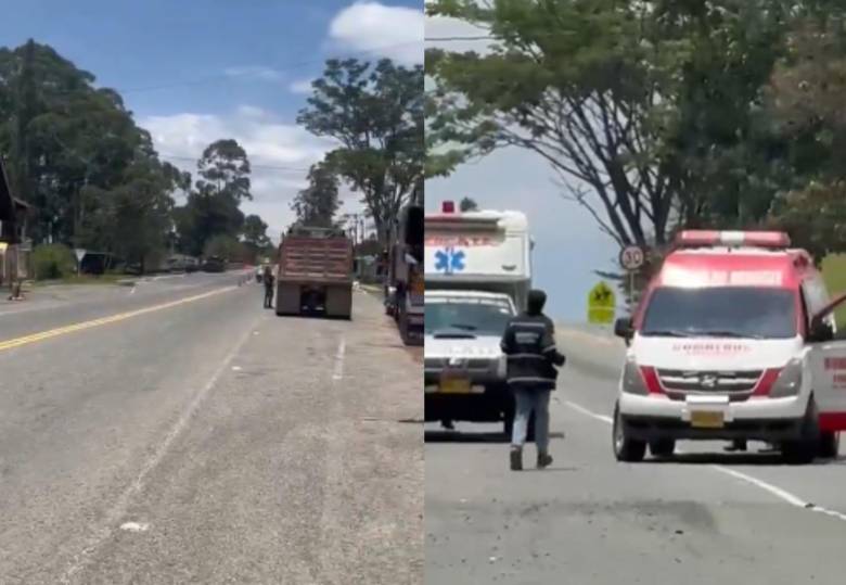 Videos tras el atentado en la vía Panamericana se compartieron a través de redes sociales. Foto: Captura de video