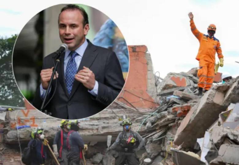 El alcalde Alejandro Eder confirmó el inicio del siguiente paso: la remoción de escombros. Foto: Getty y Colprensa. 