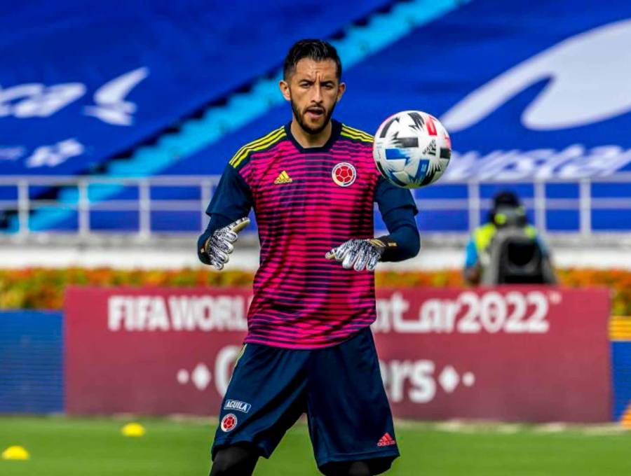Camilo Vargas, arquero de la Selección Colombia que será un guía del equipo en la sede de Guadalajada, donde actúa en el fútbol mexicano. Conoce bien la Academia AGA. FOTO JUAN ANTONIO SÁNCHEZ 