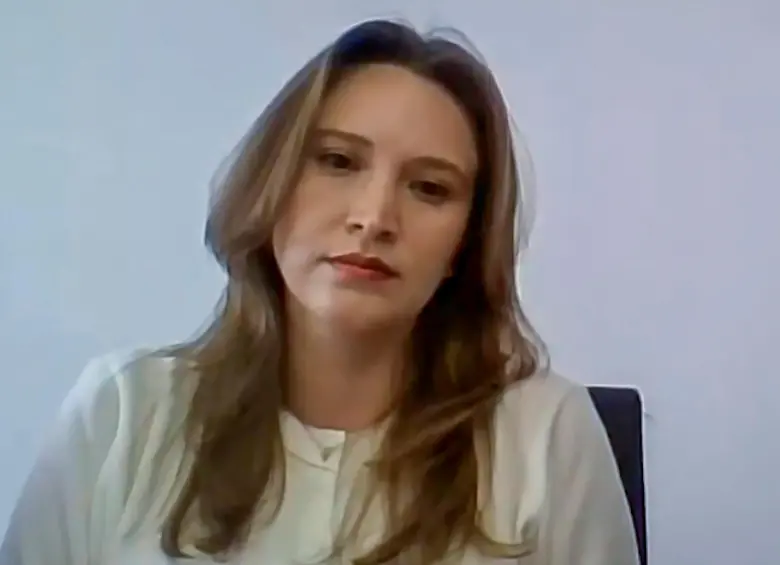 Maria Alejandra Benavides Soto, exasesora del Ministerio de Hacienda. Foto: captura de video