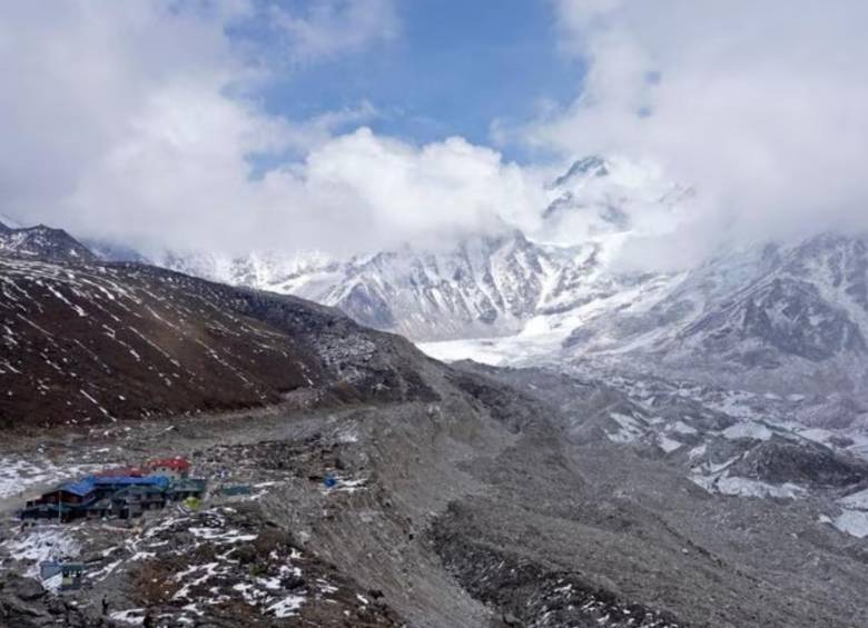 Lugar cerca al Monte Everest y referencia de donde choco el helicóptero. FOTO: Getty