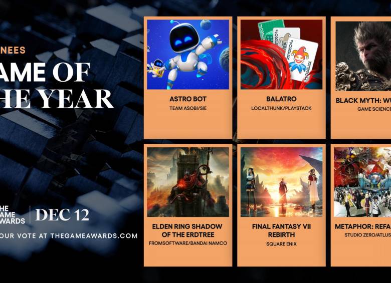 Game Awards 2024 lista de nominados y cómo votar en los ‘Premios Óscar