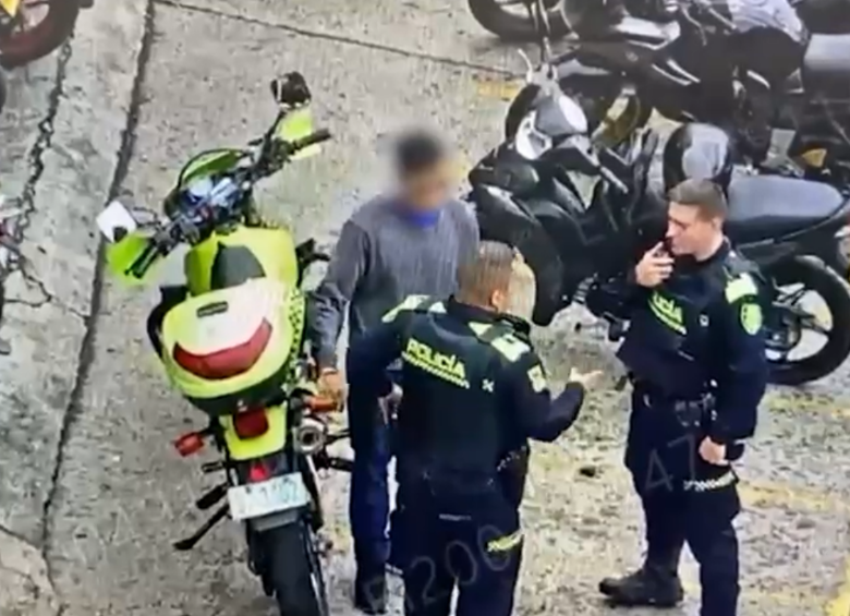 El último de los tres miembros de la banda fue capturado esta semana en Medellín. FOTO: CAPTURA DE VIDEO