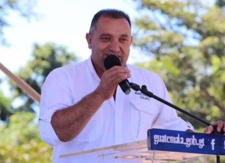 El alcalde de Cuilapa, Esvin Fernando Marroquín. FOTO: Twitter @GuatemalaGob 