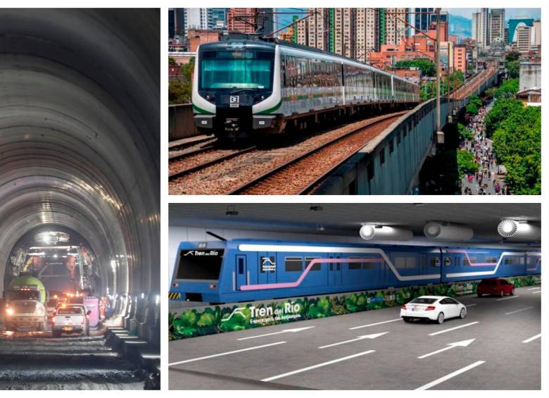 El túnel del Toyo, el Tren del Río y el sistema metro esperan los recursos de la Alcaldía. FOTO: EL COLOMBIANO Y CORTESÍA