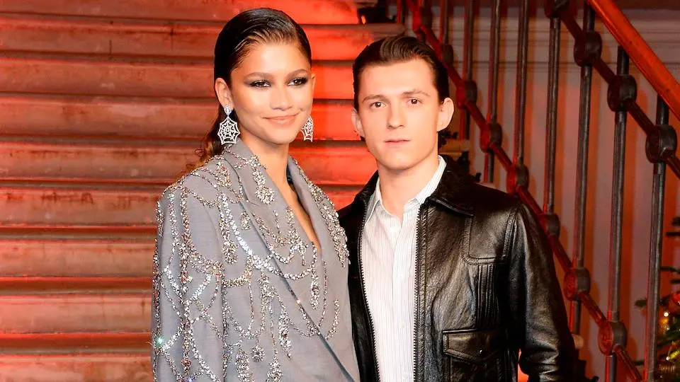 Zendaya y Tom Holland se conocieron durante el rodaje de una película de la franquicia de Spider Man. Foto: Getty.