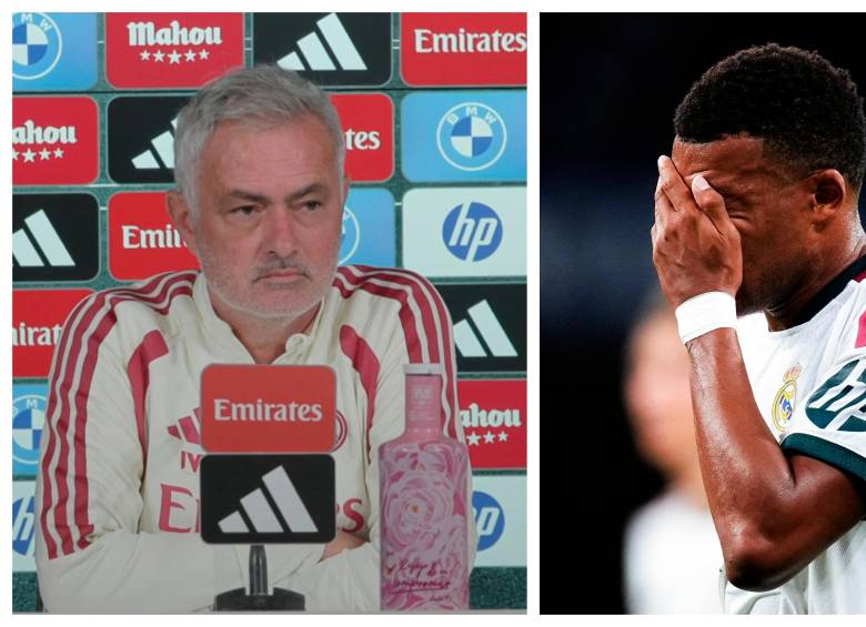 Mourinho salió en defensa de Mbappé. FOTOS PANTALLAZO DE LA RUEDA DE PRENSA Y GETTY