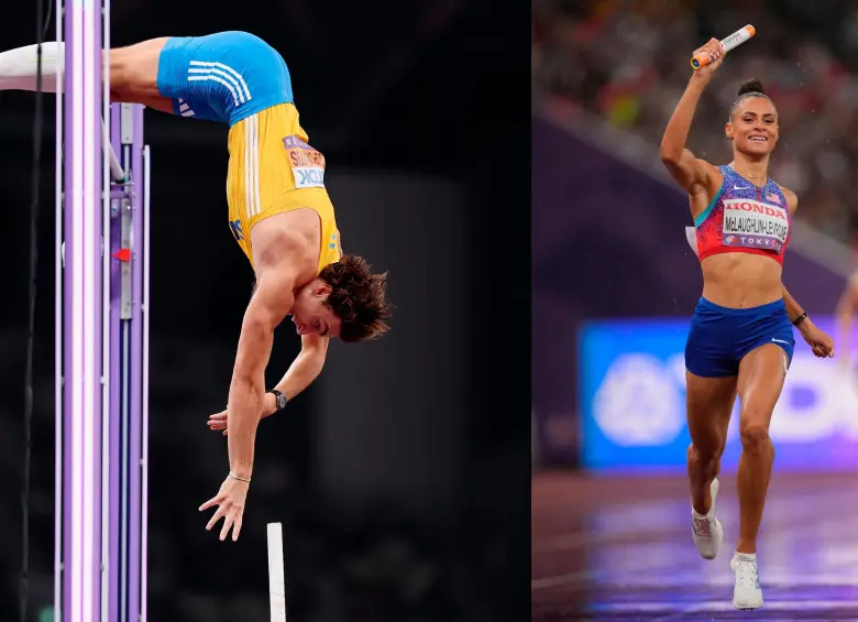 Armand “Mondo” Duplantis y Sydney McLaughlin-Levrone son dos de los atletas más dominantes y revolucionarios en el mundo del atletismo actual, como lo acaban de ratificar en Japón. FOTO GETTY