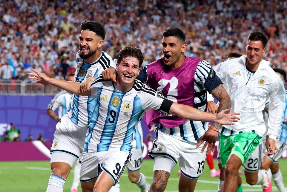 Julián Álvarez es de los jugadores más destacados de Argentina y pertenece al Atlético de Madrid. FOTO GETTY