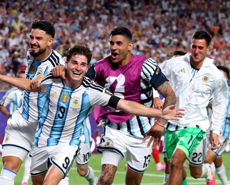 Julián Álvarez es de los jugadores más destacados de Argentina y pertenece al Atlético de Madrid. FOTO GETTY