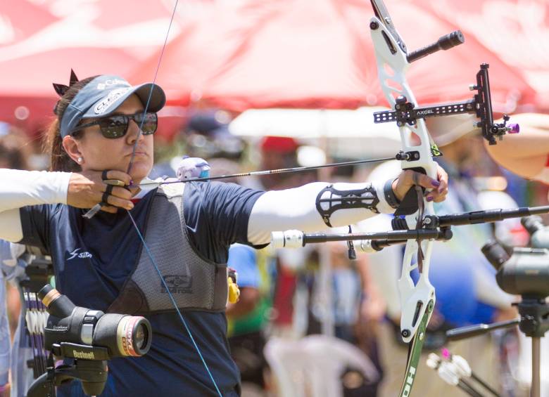 Ana Rendón se consolida como una de las mejores arqueras del área suramericano. En Medellín fue una de las ganadoras. FOTO EL COLOMBIANO