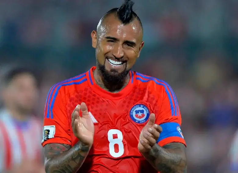 Arturo Vidal, de 37 años de edad, es uno de los referentes del fútbol chileno. FOTO AFP