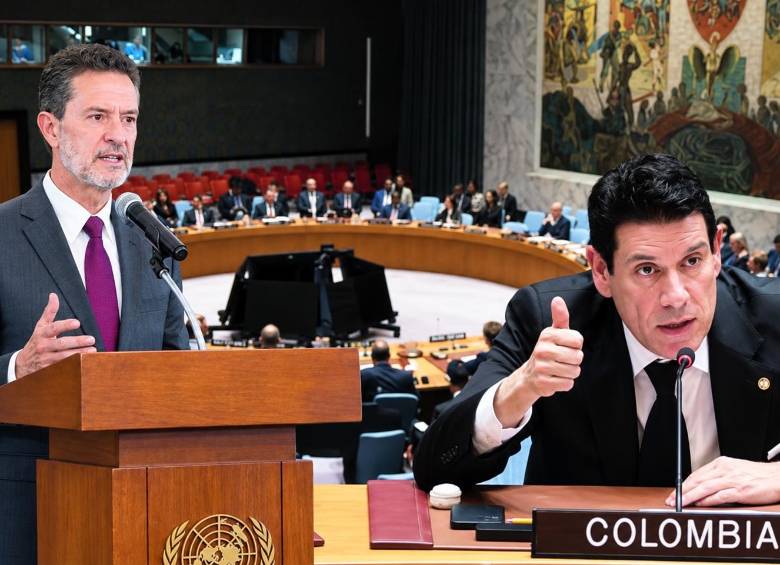 El Gobierno de Colombia presenta ante el Consejo de Seguridad de la Organización de las Naciones Unidas el balance y las propuestas de revisión del Acuerdo de Paz de 2016. Fotos: AFP - tomada de video
