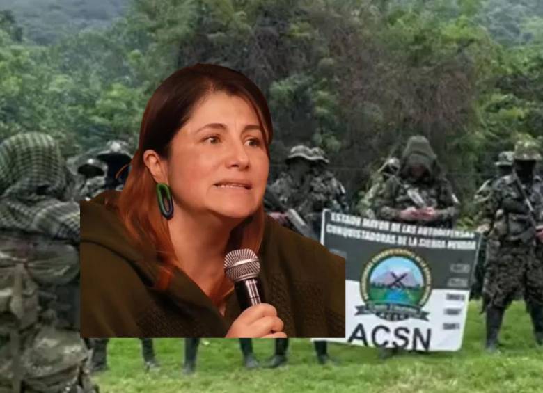 La defensora del Pueblo, Iris Marín, denunció que las ACSN mantienen un control sobre varios puntos de Santa Marta y Riohacha. Fotos: tomada de video y redes