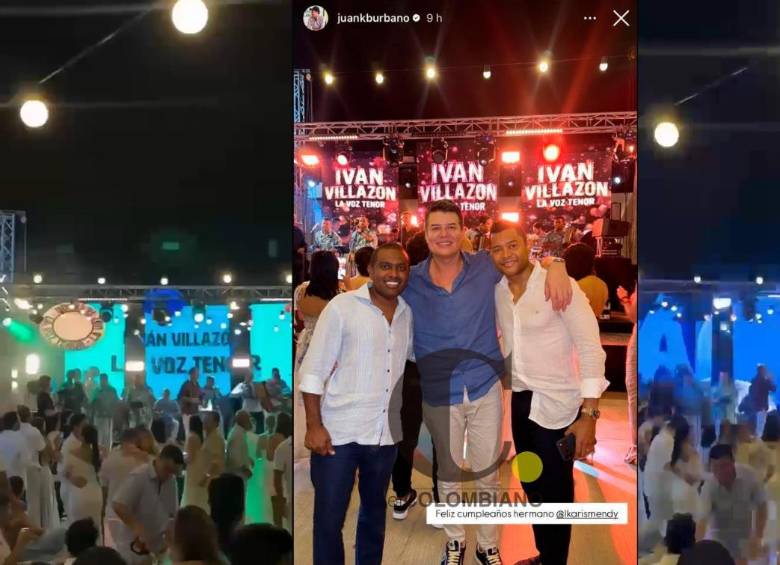 En la foto en la fiesta, de izquierda a derecha: Daniel Ceballos, diputado de La Guajira; Luis Carlos Arismendi y Juan Carlos Burbano, ex concejal de Manaure, en ese mismo departamento. Fotos: especial para El Colombiano