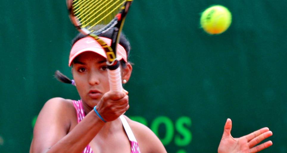 Yuliana Lizarazo es la tenista colombiana que debutó más joven en la historia del circuito de la WTA. FOTO Juan Antonio Sánchez