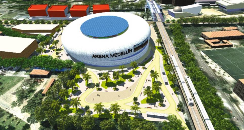La Arena Medellín esta proyectada en el lote del estadio Cincuentenario, que es del Municipio y cuyo valor, según expertos, rondaría los $30.000 millones. FOTO cortesía