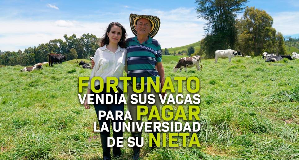 Fortunato vendía sus vacas para pagar la universidad de su nieta