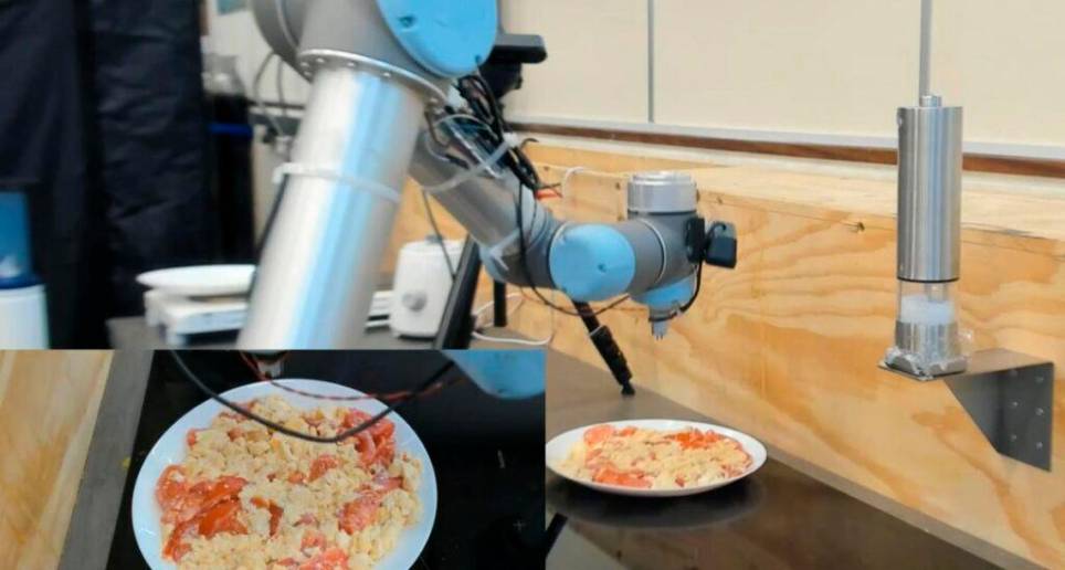 Imagen del robot chef que aprendió a cocinar viendo videos en Youtube. FOTO Cortesía Cambridge University