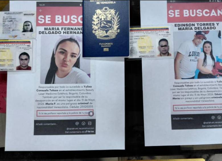 Los dos capturados por el caso de Yulixa Toloza. Foto: SIP Venezuela