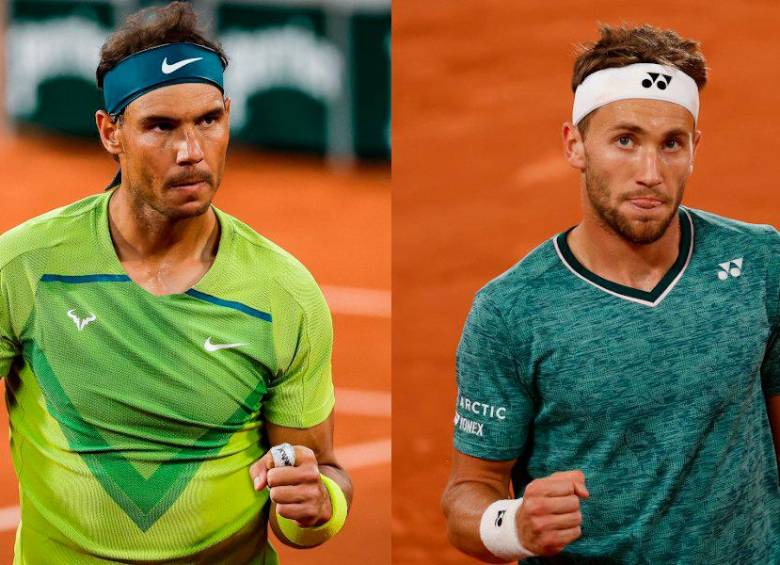 El español Rafael Nadal se medirá a Casper Ruud en Bogotá, como parte de la gira que hará en Latinoamerica. FOTO TOMADA @DANNYMICHEL