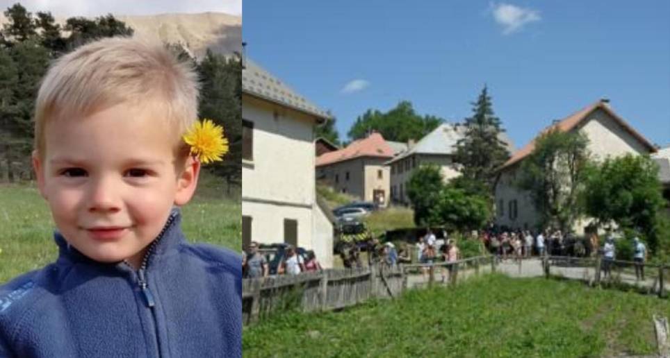El niño francés se perdió en una aldea ubicada en los Alpes de Francia. FOTO: Twitter @Emergenza 24 y AFP