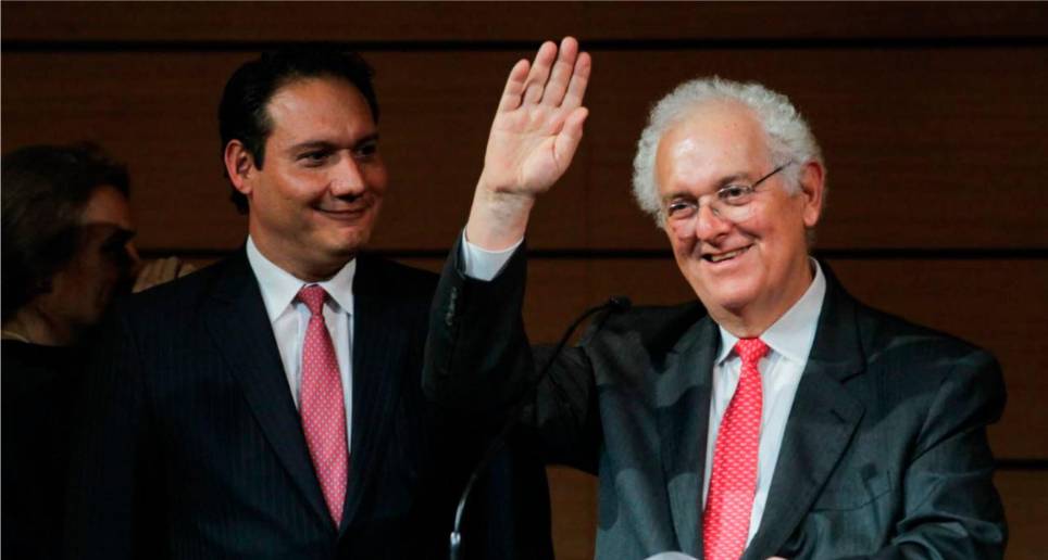 Gonzalo Hernández (izq.) y José Antonio Ocampo, piezas clave que salen del Ministerio de Hacienda. FOTO cortesía El Tiempo