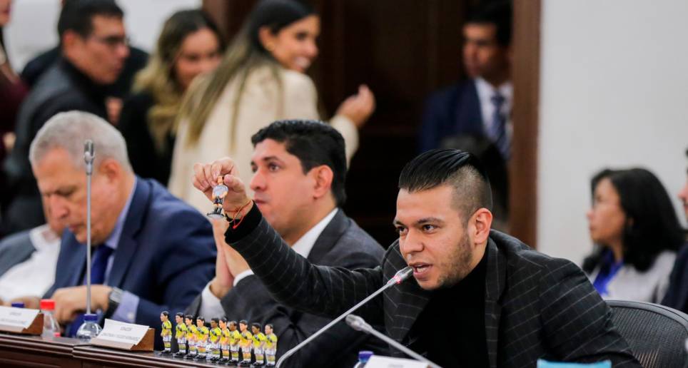 Jonathan Pulido Hernández aseguró que Roy Barreras estaba comprometido en un proceso de contratación de al menos 8.000 millones de pesos. FOTO COLPRENSA 