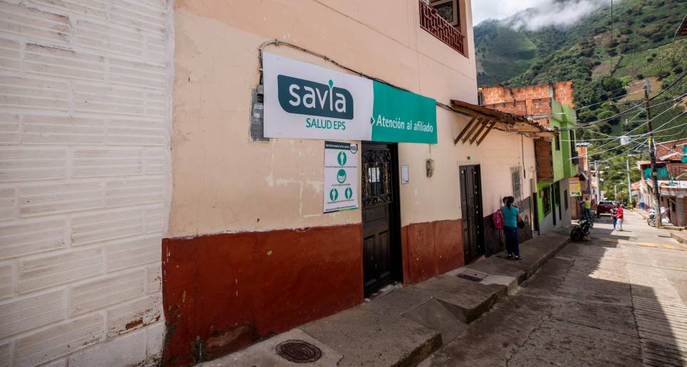 Una de las sedes de Savia Salud en el municipio de Caicedo. Savia es la única EPS que atiende en los municipios alejados de Antioquia. FOTO: Camilo Suárez.