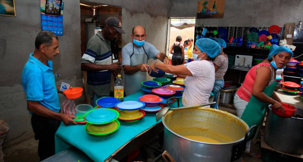 La humilde vivienda donde funciona el comedor comunitario fue tomada en arriendo por las Misioneras de la Nueva Vida. FOTO: CORTESÍA