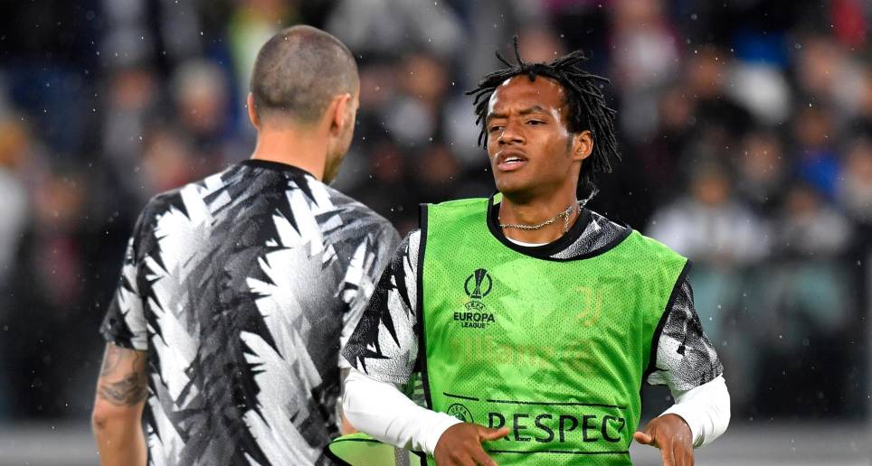 El colombiano Juan Guillermo Cuadrado fue titular con Juventus en el empate 1-1 con Sevilla.FOTO TOMADA @juventusfces