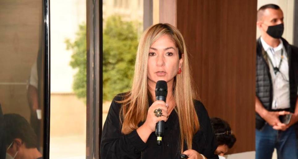 Lina Bustamante se desempeñó como gerente de Savia Salud desde abril de 2022 hasta el pasado viernes 16 de junio, cuando la EPS fue intervenida. FOTO: CORTESÍA GOBERNACIÓN DE ANTIOQUIA