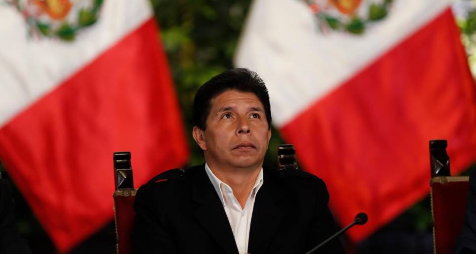 Pedro Castillo, expresidente de Perú. FOTO: EFE