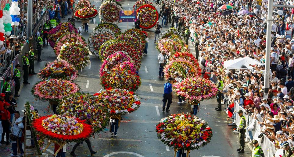 Desfile de Silleteros versión 65 del año 2022 en la Feria de Flores de Medellín. Foto: Manuel Saldarriaga Quintero