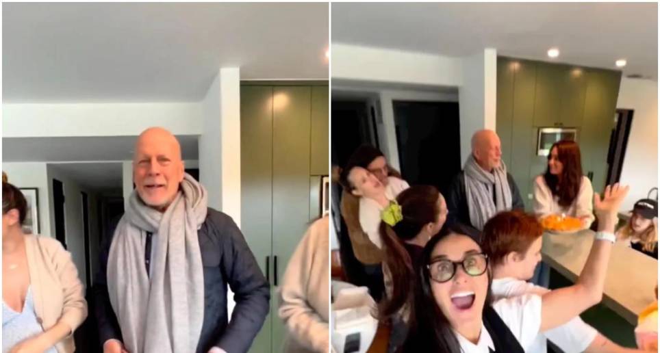Demi Moore usó su cuenta de Instagram para compartir un video de las celebraciones del cumpleaños de Bruce Willis. FOTO: INSTAGRAM