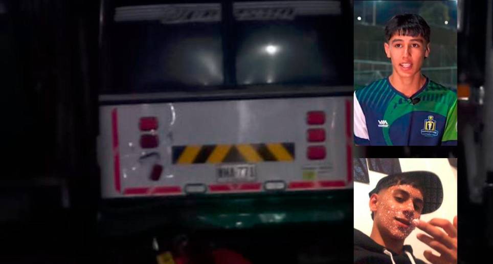 Juan José Grisales Bustamante (arriba) formaba parte de Itagüí Leones en su categoría sub-15. Fernando Echeverri (abajo), también falleció en la colisión de la moto en la que se movilizaban contra un bus. FOTOS: CORTESÍA