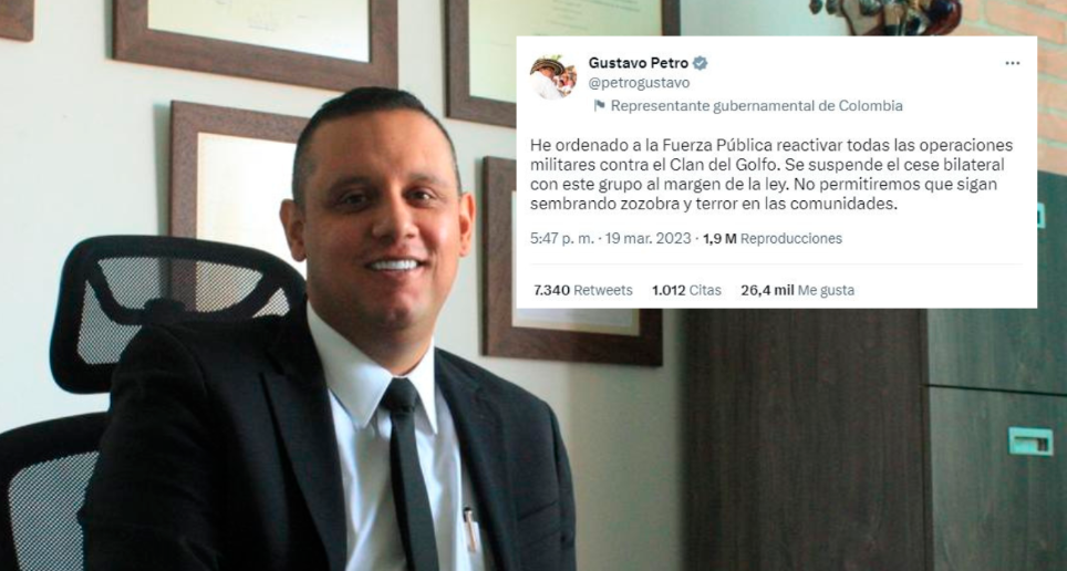 Ricardo Giraldo es el apoderado de las autodenominadas Autodefensas Gaitanistas de Colombia, más conocidas como Clan del Golfo, para los acercamientos de la paz con el Gobierno. Foto: Cortesía