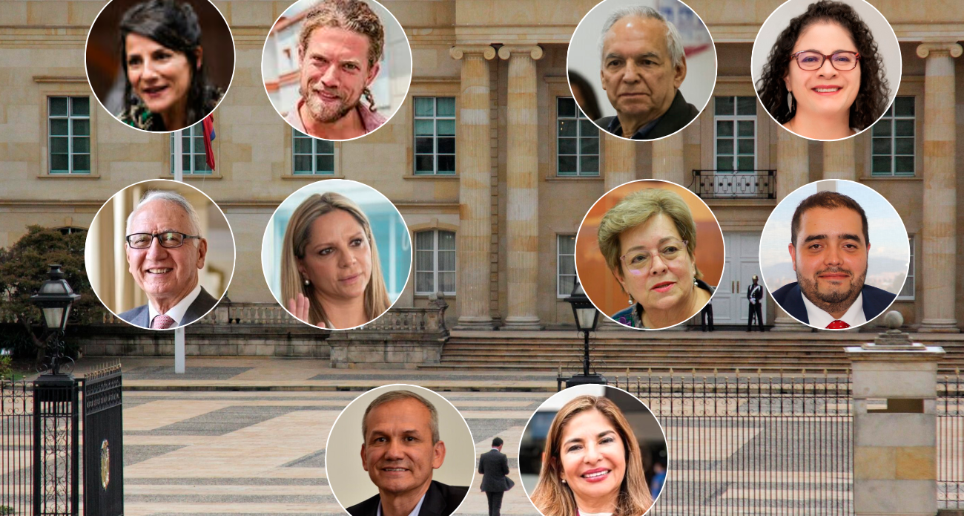 Familiares de los ministros de Minas, Irene Vélez; Hacienda, Ricardo Bonilla; Salud, Guillermo Alfonso Jaramillo; y Trabajo; tienen contratos o puestos en el Gobierno. FOTO COLPRENSA Y CORTESÍA