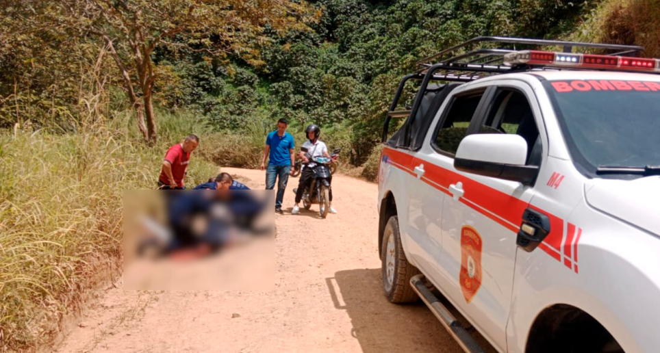 Según los bomberos del municipio, cuando acudieron al llamado la menor ya se encontraba sin signos vitales. Foto: Cortesía Bomberos Andes