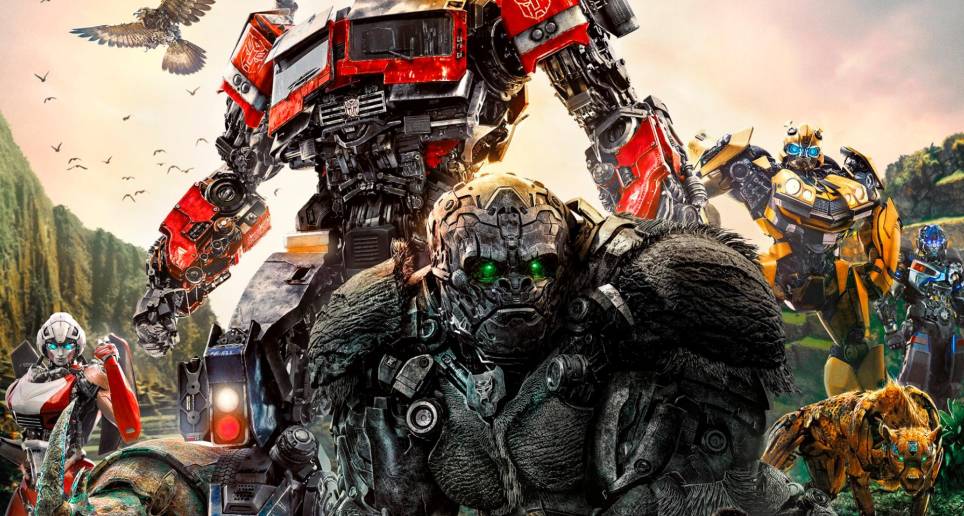 Imagen de afiche principal de la cinta Transformers la batalla de las bestias, que se estrena este fin de semana en salas de cine. FOTO Cortesía