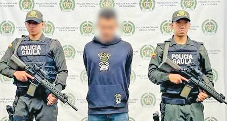 El sospechoso fue capturado en una habitación de hotel el pasado 12 de abril. FOTO: CORTESÍA